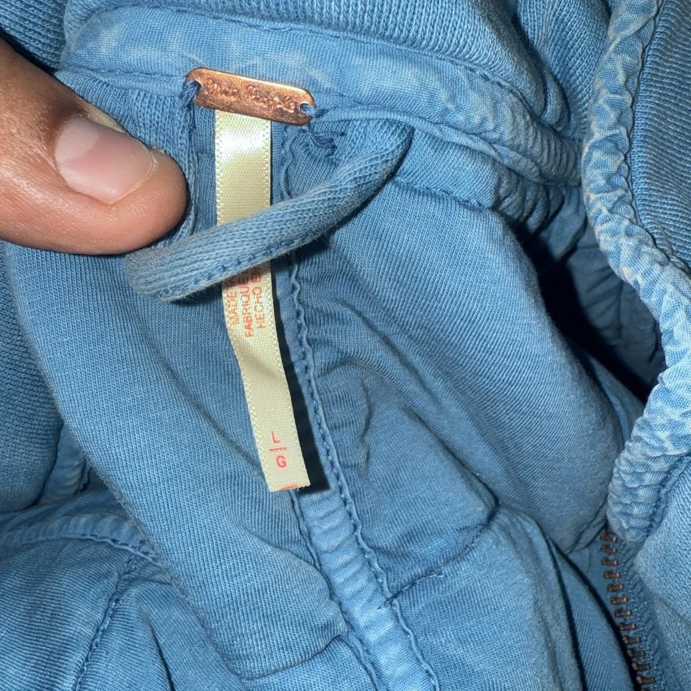 Free People Light Blue Quilted Puffer Jacket - Picture 5 of 6